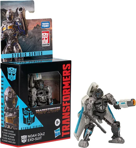 Miniatura 3 de Transformers Toys Studio Series Rise of The Beasts Core Noah Díaz Exo-Suit juguete, 3.5 pulgadas, figuras de acción para niños y niñas a partir de 8