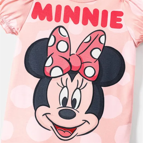 Miniatura 4 de Disney Conjunto de 2 mamelucos de algodón con manga abullonada de Minnie Mouse para bebé niña