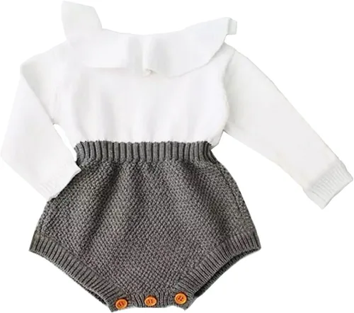 Miniatura 22 de ZAXARRA Suéter de bebé niña mameluco suéter de punto bordado flor sudadera mameluco ropa de otoño infantil