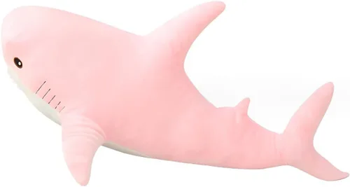 Miniatura 9 de Peluche de tiburón gigante de 39.4 pulgadas, almohada de tiburón de peluche súper suave y linda, decoración de habitación para niños y niñas, regalo
