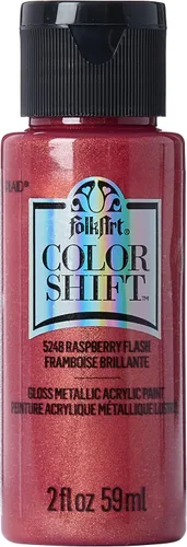 Miniatura 30 de FolkArt Pintura de cambio de color, 2 onzas, Plum Flash 2 Fl Oz Flash de ciruela