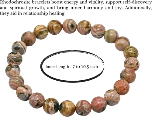Miniatura 839 de Amazing Gemstone Crystal Bracelet for Women Men's Gifts - Protection Healing Crystal Bracelet - 8mm Gemstone Beaded Stretchable Bracelet Pulseras