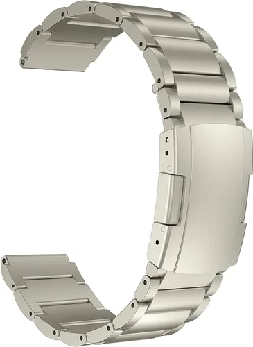 Miniatura 12 de Correa de titanio, pulsera de eslabones de metal ligera de 0.866 pulgadas, compatible con Samsung Galaxy Watch 3 de 1.772 pulgadas/1.811 pulgadas