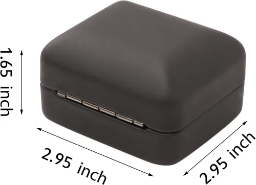Miniatura 2 de Exposición de joyería brillante del anillo de la caja de regalo de la joyería del LED del metal del tamaño grande - conveniente para un par