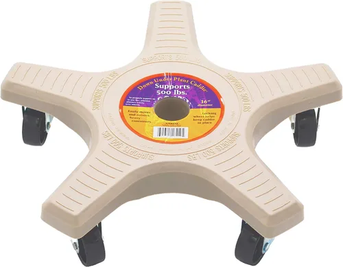 Bosmere Soporte para Plantas de 16 pulgadas - Soporte Rodante para Plantas de Servicio Pesado con Ruedas con Seguro, Capacidad de 500 libras -