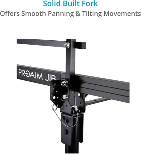 Miniatura 5 de PROAIM Brazo de horca de grúa de cámara de 9 pies para cardanes de 3 ejes, inclinación panorámica y cabezal fluido. para trípode con tubo de 1.299