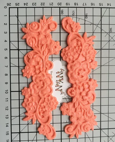 Miniatura 5 de Juego de moldes de silicona de encaje floral de 3 piezas, vintage, medallones de flores, vid, pasteles, moldes de grado alimenticio para pasteles