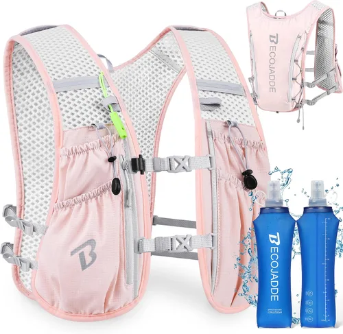 Miniatura 23 de BECOJADDE Chaleco de Hidratación Mochila para Correr para Hombres Mujeres, Mochila de Hidratación Ligera de 5L para Correr, Chaleco de Hidratación