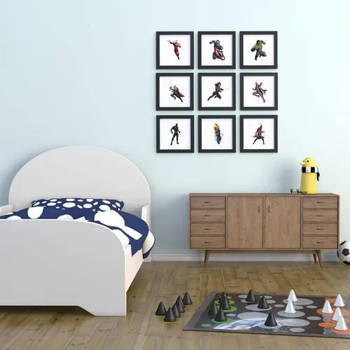 Miniatura 8 de Trends International Gallery Pops Marvel Comics Avengers - Póster de pared de Capitán América, 12 x 12 pulgadas, versión enmarcada en negro Versión