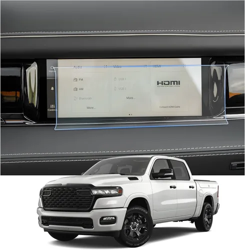 Miniatura 26 de CDEFG Protector de pantalla de automóvil con control central, protector de pantalla táctil para Dodge RAM 1500/2500/3500 Uconnect 2013-2018, vidrio