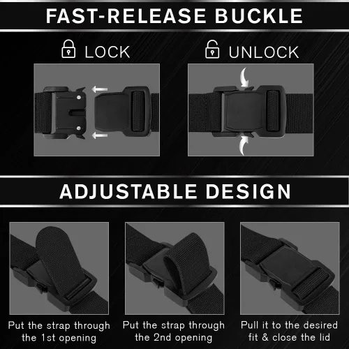 Miniatura 6 de TECEUM Tactical Belt – Heavy-Duty & Quick Release – Military, Work, Rigger, Duty & Utility Belt for Men