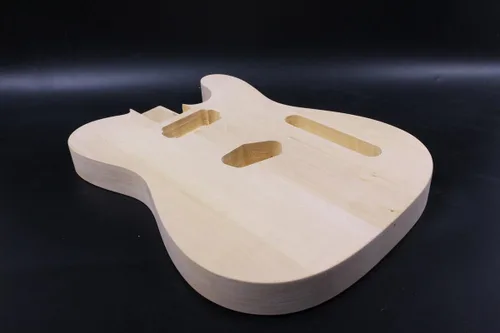 Miniatura 5 de Cuerpo de guitarra eléctrica en blanco de madera maciza Cuerpo de guitarra eléctrica Proyecto sin terminar Reemplazo del cuerpo de guitarra