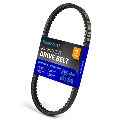 Miniatura 13 de BlueStars 669-18-30 Correa de transmisión Racing CVT - Compatible con motores 49cc 50cc GY6 139QMB de caja corta para ciclomotor, ATV, Go Kart