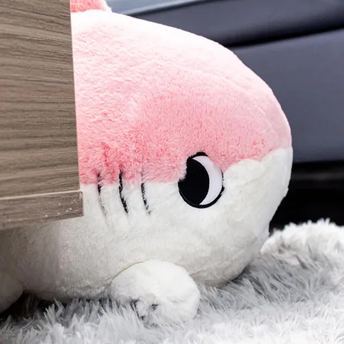Miniatura 3 de Juguetes de animales de peluche Sharkitty, juguetes de peluche combinados de tiburón y gato (Rosa, 15.7 pulgadas)