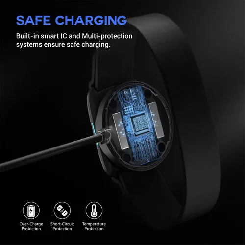 Miniatura 6 de TUSITA Cargador compatible con brazalete Wahoo TICKR FIT de ritmo cardíaco - 1M