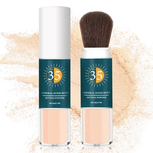 Miniatura 9 de Polvo mineral de protección solar SPF en polvo para control de aceite facial de larga duración en polvo de protección solar para la cara Luz natural