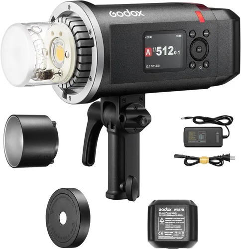 Godox AD600BM II - Estroboscópico de flash para exteriores actualizado GN87 600W, 2.4G inalámbrico, sincronización de 1 toque con disparador X3,