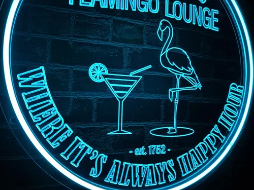 Miniatura 2 de Letrero de neón personalizado para bar de cócteles, regulable, con nombre personalizado, para cócteles de neón del año EST, letrero iluminado
