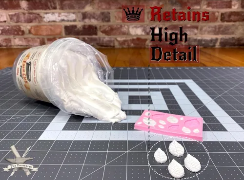 Miniatura 3 de The Foamory - Espuma de arcilla moldeable para cosplay (300g Blanco) Arcilla de alta densidad de secado al aire, espuma EVA se pinta fácilmente,