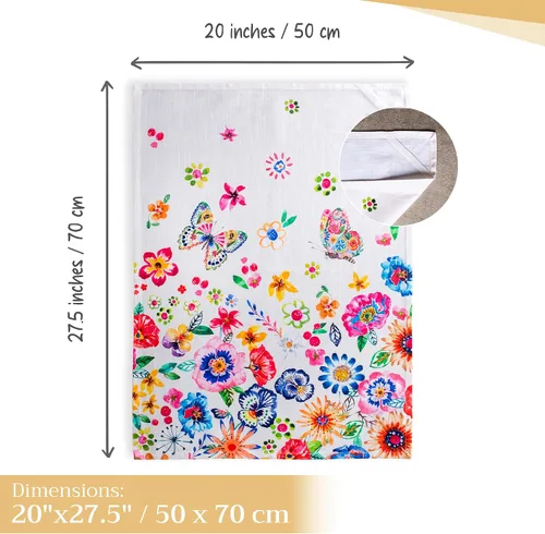 Miniatura 4 de Maison d' Hermine - Juego de 3 paños de cocina 100% de algodón, suaves y absorbentes, paños de cocina multiusos para comedor, bufé y campamento, 31