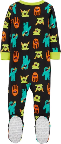 Miniatura 2 de Simple Joys by Carter's - Pijama de algodón con pies ajustados para bebés varones, paquete de 3