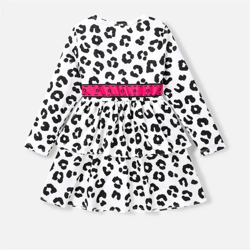 Miniatura 2 de L.O.L. Surprise! Girls Tiered Dress Figure Print Layered Long Sleeves Casual Dress Flowy Dress Size 6-12