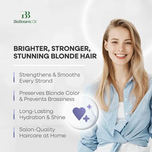 Miniatura 2 de Bio Botanic Oil Acondicionador mágico para cabello rubio y decolorado Hidratación profunda y protección del color Enriquecido con germen