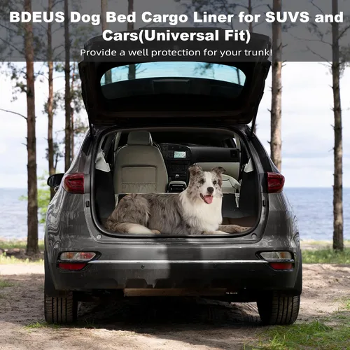 Miniatura 6 de BDEUS Cama de viaje para perro, alfombra para acampar al aire libre, tapete portátil con asa, fácil de limpiar, impermeable, portátil y resistente