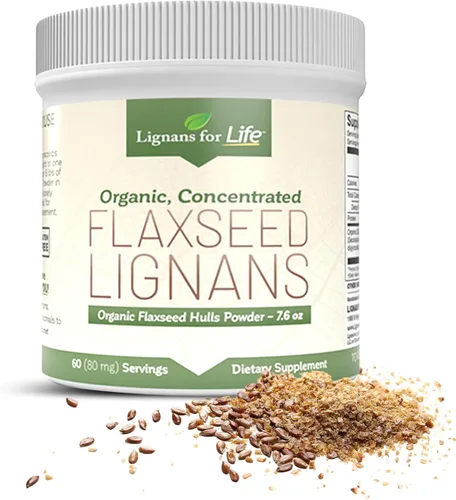 Lignans for Life - Polvo natural de linaza molida a granel - Omega 3 y 6 antioxidantes rellenos de ácidos grasos con alto contenido de fibra - Apoya