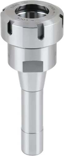 Miniatura 9 de Accusize Industrial Tools Mandril con boquilla Er40 con vástago R8, extremo de barra de tracción -20 de 7/16 '', máximo TIR 0.0002 '' O.D a I.D.