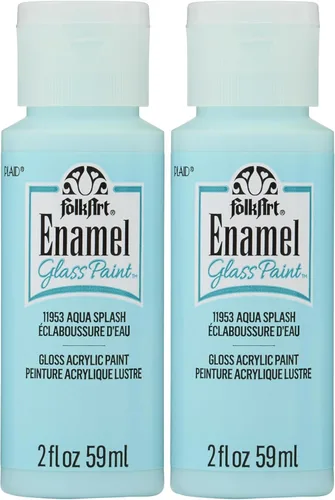 Miniatura 43 de FolkArt Pintura esmaltada para vidrio y cerámica en varios colores (2 onzas), 4013, grano de café Granos de café