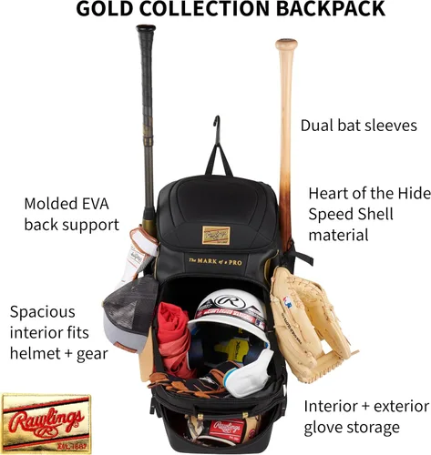 Miniatura 2 de Rawlings Rawlings Bolso de Equipo de Colección Dorada Béisbol/Sóftbol Múltiples Estilos Negro