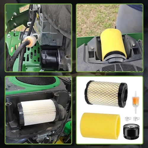 Miniatura 5 de Filtro de aceite Filtro de aire Kit de afinación para John Deer Z345 Z345R Z345M Z235 Z355R Z335E E120 LT150 para 31L777 31M977 31Q777