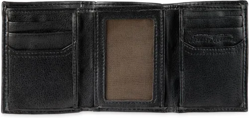 Miniatura 33 de Levi's Billetera triple para hombre, elegante y delgada, incluye ventana de identificación y tarjetero de crédito