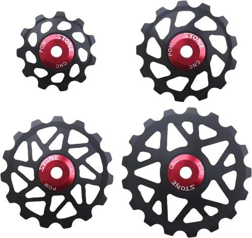 Miniatura 9 de DJC Rodamiento de piedra Polea Rueda Guía de engranajes Rodillo 11t 13t 15t 17t MTB Road Bike Desviador trasero para Shimano para Sram Polea