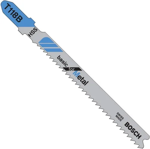 Miniatura 17 de Bosch T118BF 5 piezas de 3-5/8 Pulg. Hojas de sierra de calar con mango en T flexibles para metal