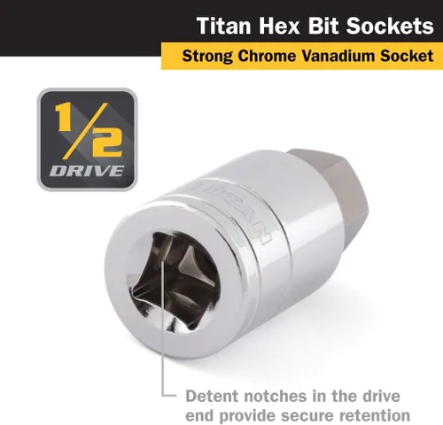 Miniatura 3 de Llave allen 15611 de 0,43 pulgadas para encaje de 1/2 pulgadas de Titan Tools.