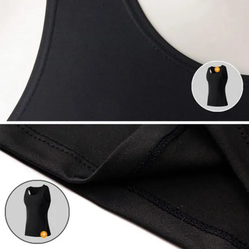 Miniatura 6 de Valcatch Chaleco de compresión para hombre, sin mangas, transpirable, de secado rápido, para correr, básquetbol