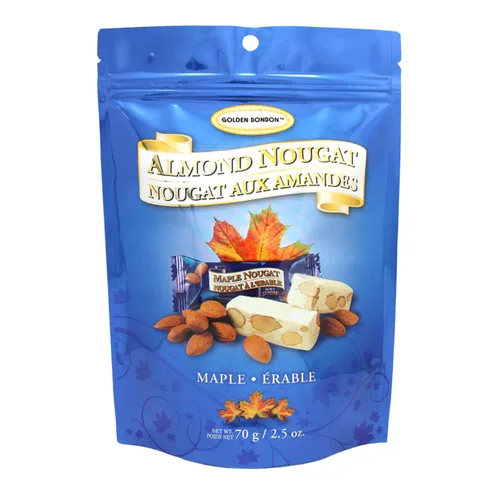 Miniatura 9 de Golden Bonbon Caramelo italiano suave de turrón de almendras, masticables empaquetados individualmente, turrón sin gluten, lleno de almendras
