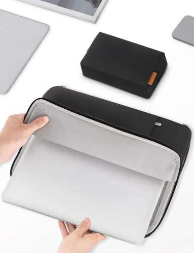 Miniatura 7 de DOMISO Funda protectora para laptop de 13 pulgadas, resistente al agua, a prueba de golpes, para MacBook Air 13, M4, M3, M2, MacBook Pro M2, M1