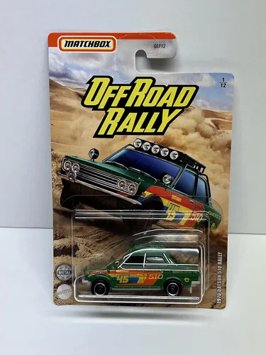 Matchbox Off Road Rally 2020 1970 DATSUN 510 RALLY fundido a presión 1/12