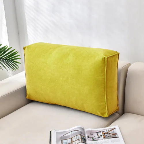 Miniatura 10 de Almohadas para cabecero, almohada de lectura, cojín grande para cabecero, respaldo de cama, soporte de posicionamiento con funda extraíble Naranja