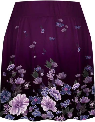 Miniatura 4 de Women's Summer Runing Yoga Shorts Flowy Tennis Skirts Athletic Stretchy Short Gym Fake Two Piece Trouser Skirt Shorts