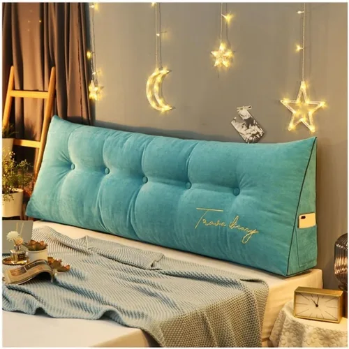 Miniatura 8 de Almohada triangular para la cabeza de cama, cojín grande de espalda/cojín de cabecero, almohada de cuña reclinable con funda extraíble