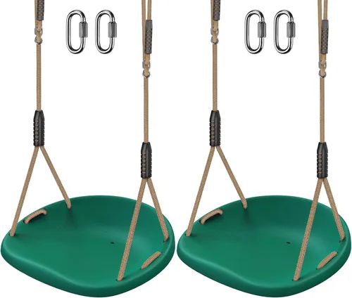 Miniatura 9 de SELEWARE Juego de soportes de columpio de alta resistencia, kit de accesorios de columpio con marco A, 1 soporte medio y 2 soportes de base