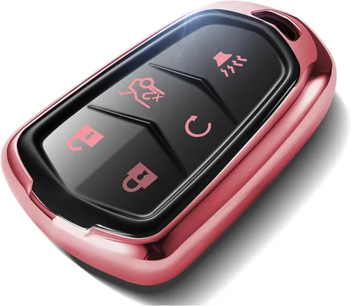 Funda para llavero Cadillac, compatible con Cadillac CTS, SRX, XT5, ATS 15-19