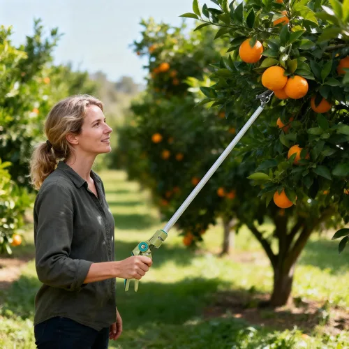 Miniatura 8 de GARTOL - Podadora de largo alcance con corte y retención, podadora de poste de 32 pulgadas ligera, mango largo, corta hasta 1/2 pulgada, uso con una