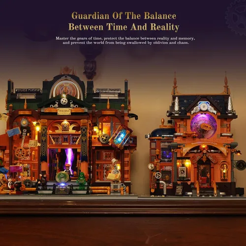 Miniatura 7 de Lumibricks Steampunk Memory Magic Shop Iluminación Juego de Construcción de Ladrillos, 2056 Piezas Juego Modular de Construcción de la Colección