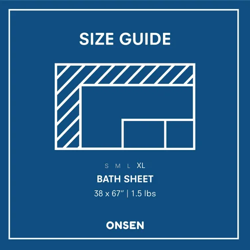 Miniatura 4 de ONSEN Supima® - Toalla de baño de punto gofre, grande, de secado rápido, 100% algodón estadounidense, ligera y absorbente, 38 x 67 pulgadas