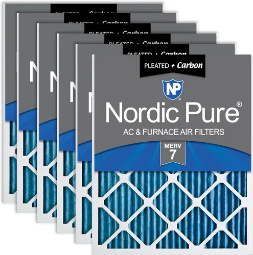 Miniatura 69 de Nordic Pure Filtros de aire para horno MERV 6 de 18 x 25 x 1 pulgadas (tamaño real: 17 1/2 x 24 1/2 x 3/4), color verde poliéster MERV 6, reduce